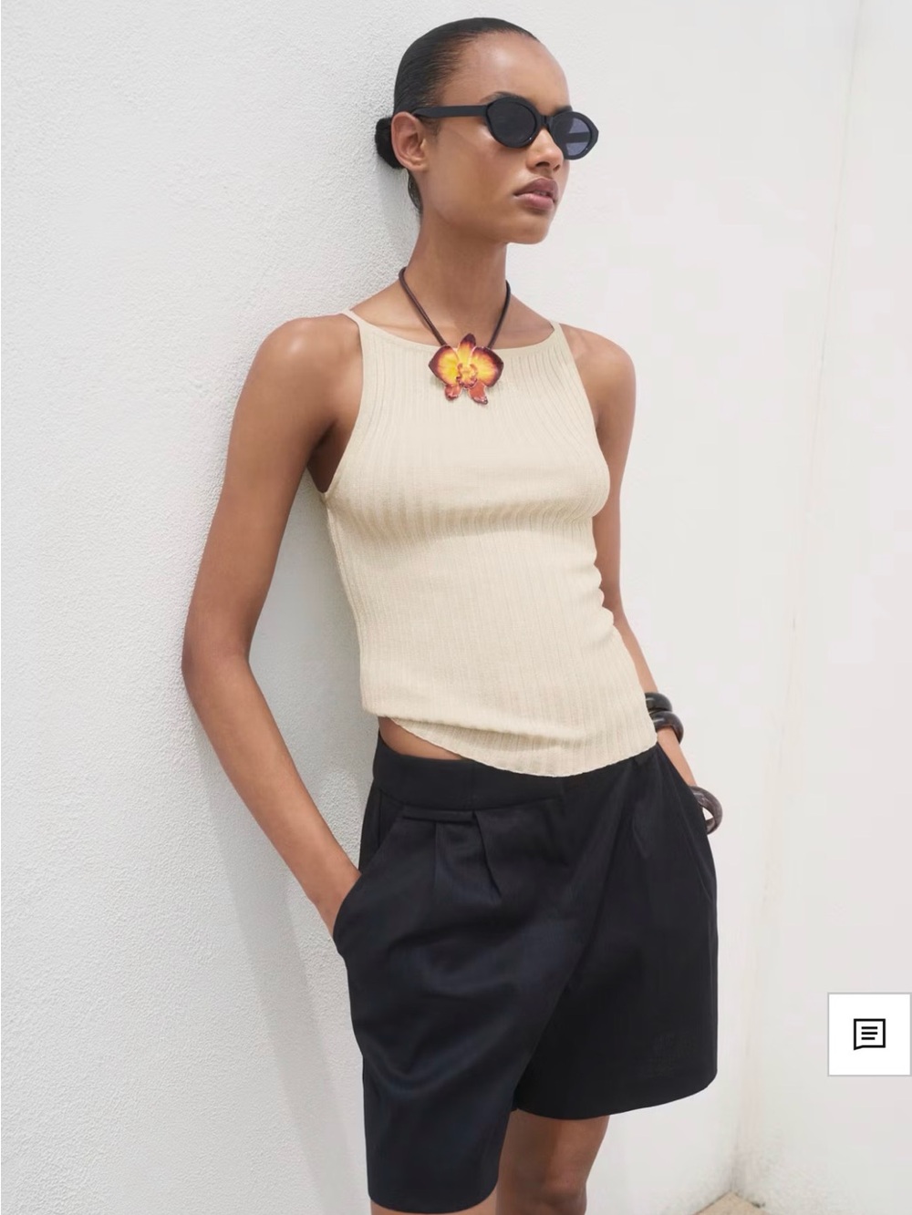 Mango Ribbed Tank Top
